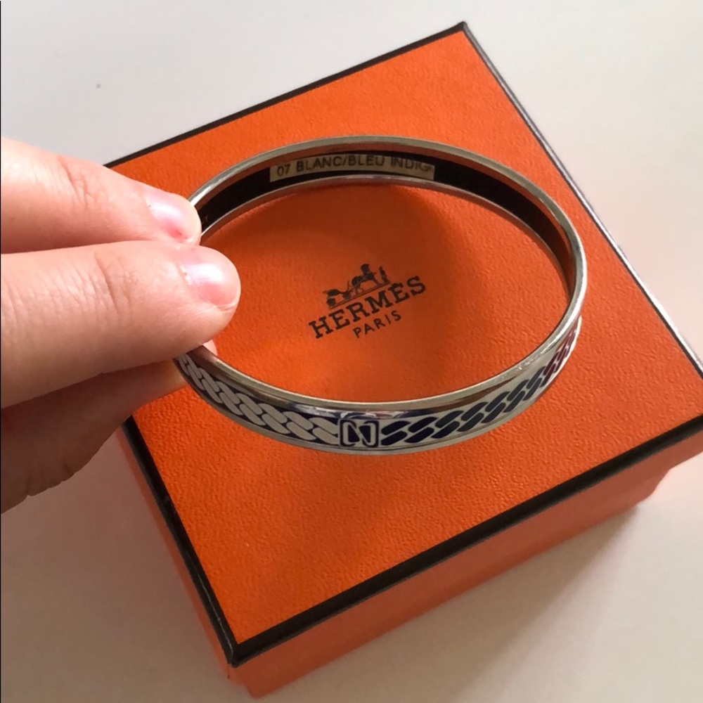 Hermès enamel bangle